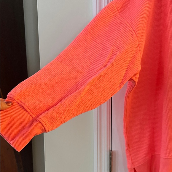 Maurices Vibrant Coral Cowl Neck Sweater - Picture 3 of 4